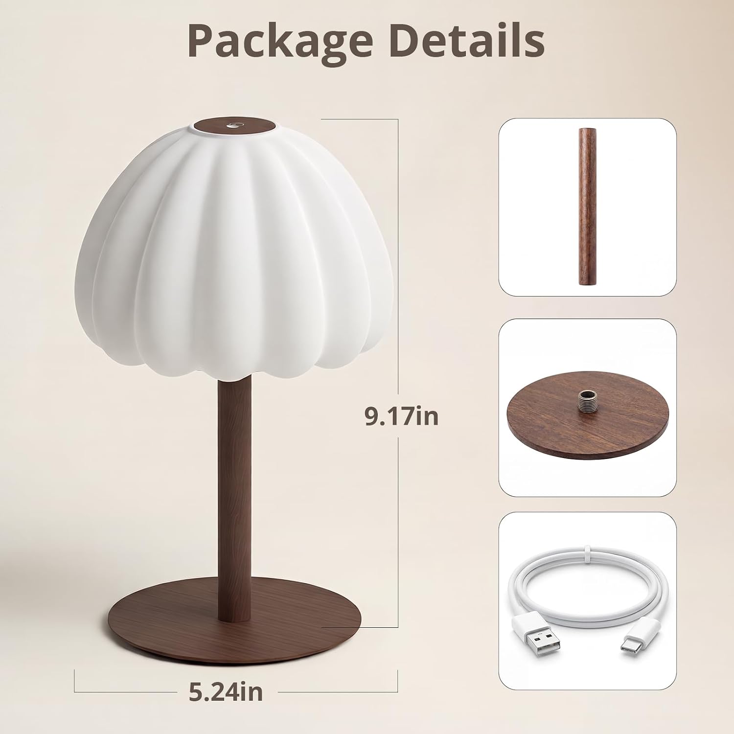 Hifree Rechargeable Waterproof Shower Lamp, IP65 Cordless Touch Dimmable Small Desk Light for Inside Shower, 4500mAh Battery Operated…
