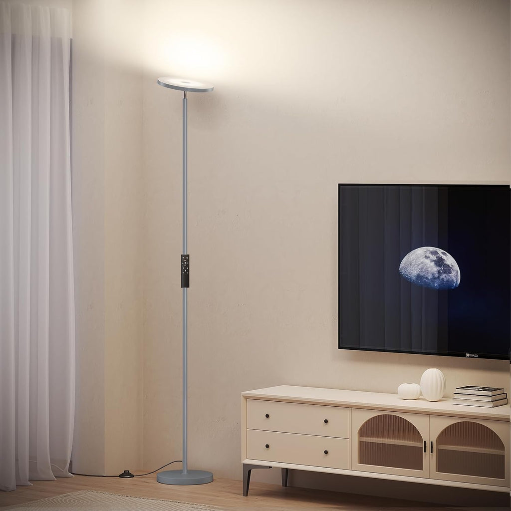 Sunmory Floor Lamps for Living Room, 32W/3000LM Super Bright LED Floor Lamp with Remote Control, 69" Tall Standing Lamp with Stepless Dimma…
