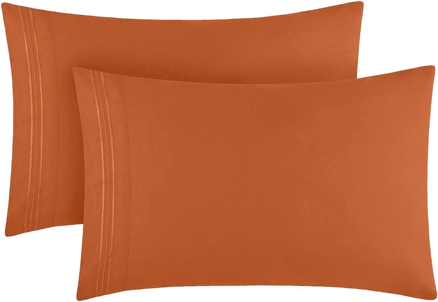 Mellanni Pillow Cases - Luxury, Extra Soft, Cooling Pillow Covers - 2 PC Iconic Collection Pillowcases - Envelope Closure (King 20" x 40",…