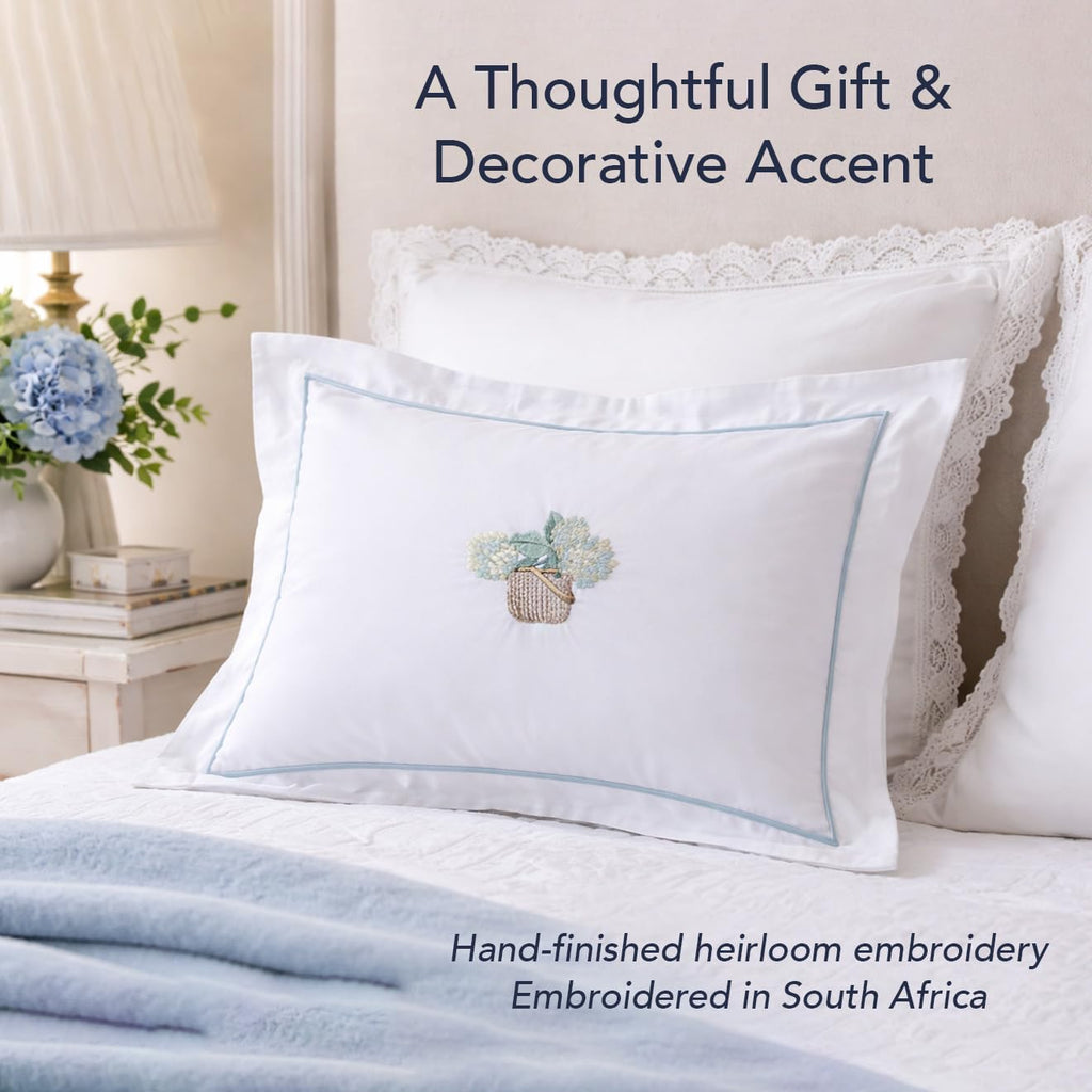 Jacaranda Living Cotton Percale Boudoir Pillow Cover, Decorative Pillow Accent for Bedroom & Living Room, Lumbar Support Pillow, Spring…