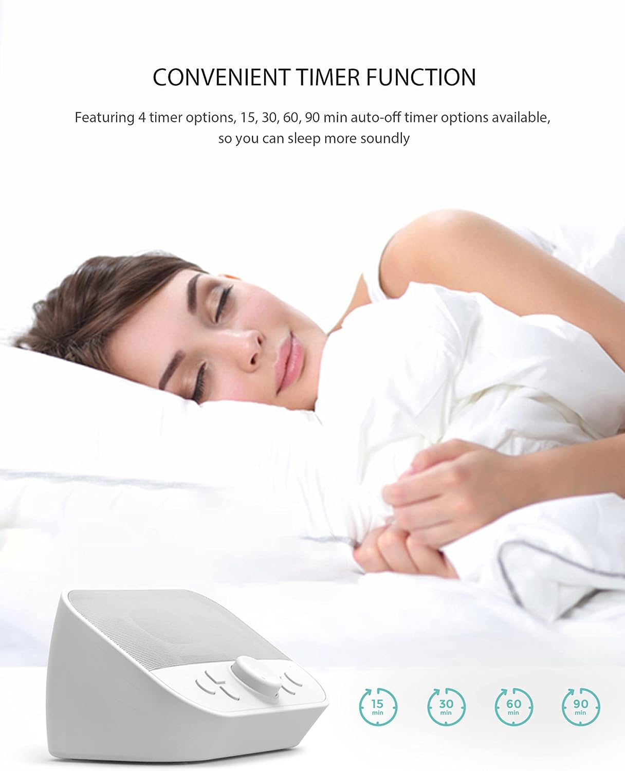 Riptunes White Noise Sound Machine w/ 28 Soothing Sounds, SM128 Enjoy Your Sleep with This Great Noise Machine