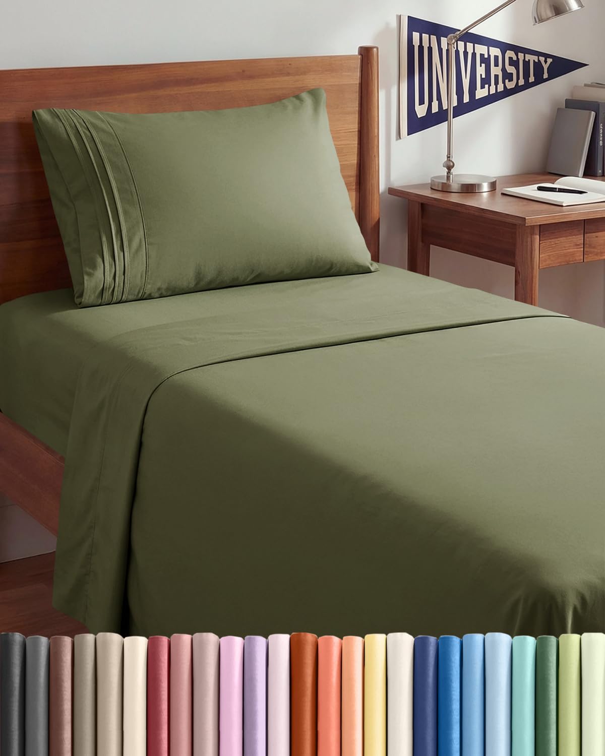 Twin XL Size 3 Piece Sheet Set - Comfy Breathable & Cooling Sheets - Hotel Luxury Bed Sheets for Women & Men - Deep Pockets, Easy-Fit…