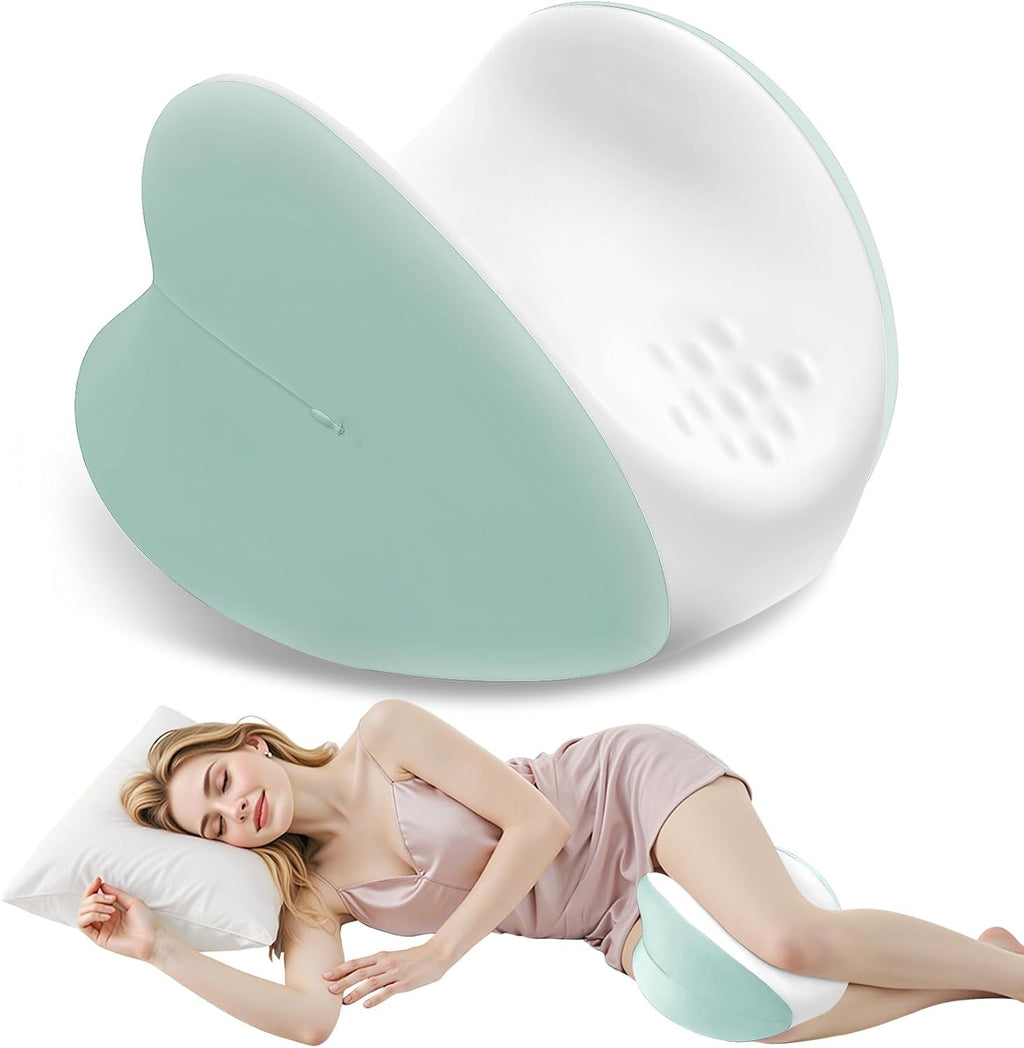 TranquilMoments Knee Pillow for Side Sleepers, Leg Pillow with Washable Cover, Memory Foam Leg Pillow for Side Sleeping, Heart-Shape…