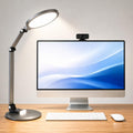 Tefiohen LED Desk Lamp for Home Office, Eye-Caring Dimmable Table Lamp with Adjustable Metal Swing Arm, Soft Diffused Anti-Glare Light, Mem…