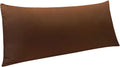 Ntbay Body Pillowcase - Brushed Microfiber 20x54 Pillowcase - Soft, Wrinkle-Free, Fade-Resistant, Stain-Resistant, Brown Body Pillow Cover…