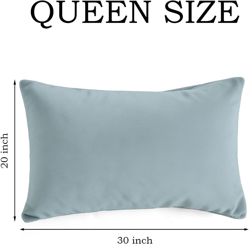 QJFabricCO Q&J Fabric Co. Queen Pillow Cases Set of 2, Brushed Microfiber Pillowcases, Soft, Wrinkle-Free, Fade-Resistant, Pillow Cases Envelope…