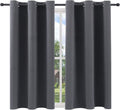 Pickluc Grey Blackout Curtain Panels with Grommet, Light Blocking Drapes for Bedroom, Thermal Insulated, Noise Reduction, Privacy Protectio…