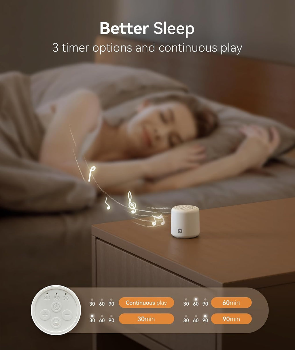 Dreamegg Sound Machine - Portable Sound Machine for Baby & Adults, 16 Soothing Sounds, Timer