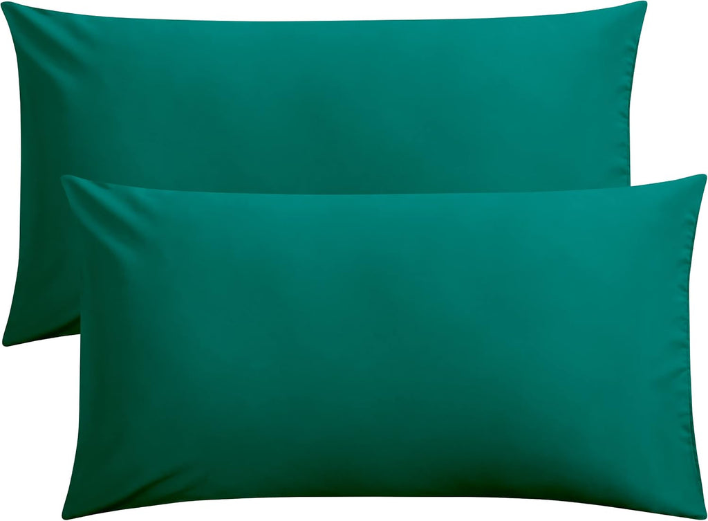 FLXXIE King Pillow Cases Set of 2, Soft Microfiber Pillow Covers with Envelope Closure, Wrinkle, Fade and Stain Resistant Pillowcases…