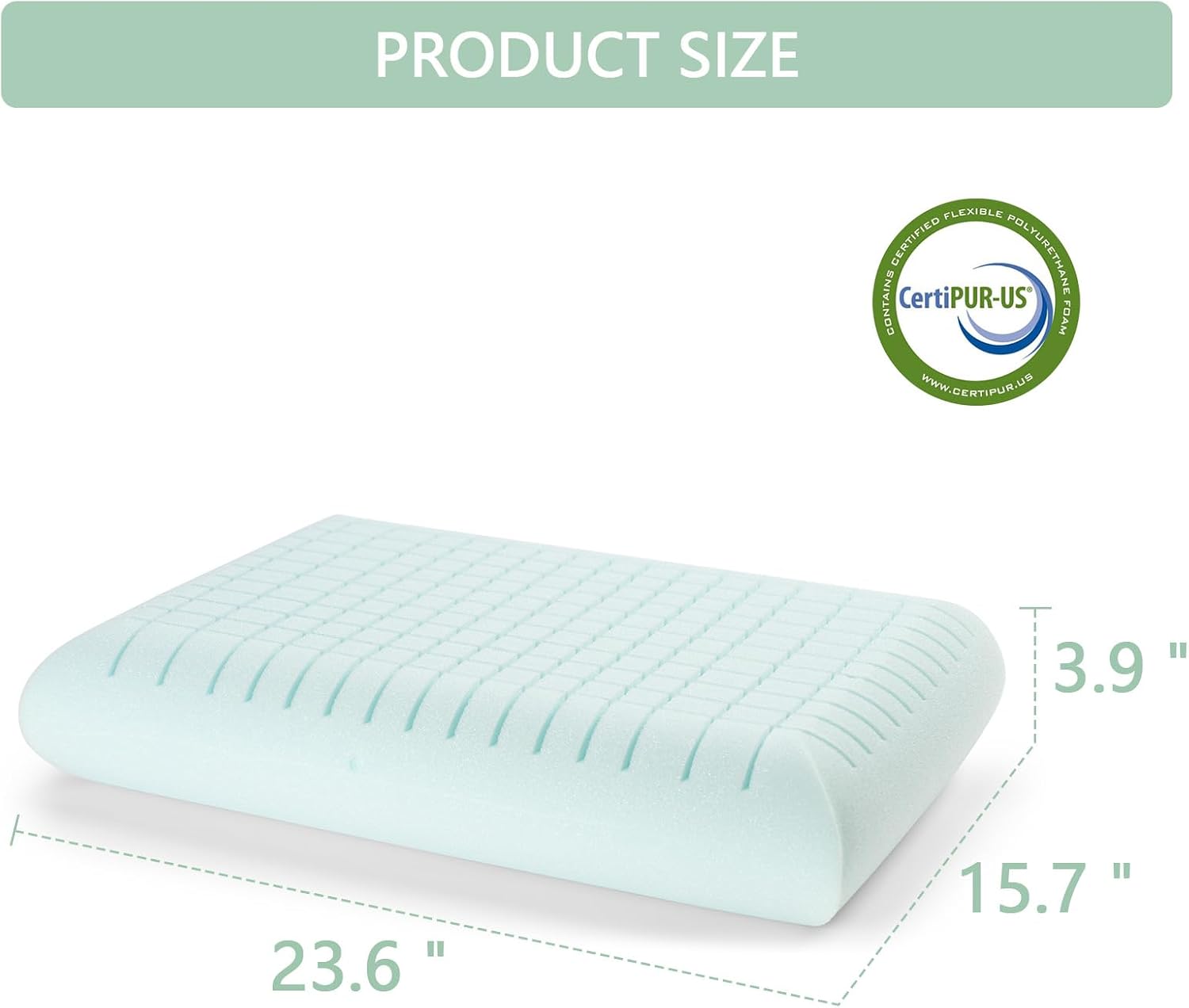Noffa 2 Pack Extra Soft Ice-Feel Cooling Pillows for Sleeping – Standard Size Bed Pillows with Breathable Sponge-Fill Support, Ice-Fabric C…