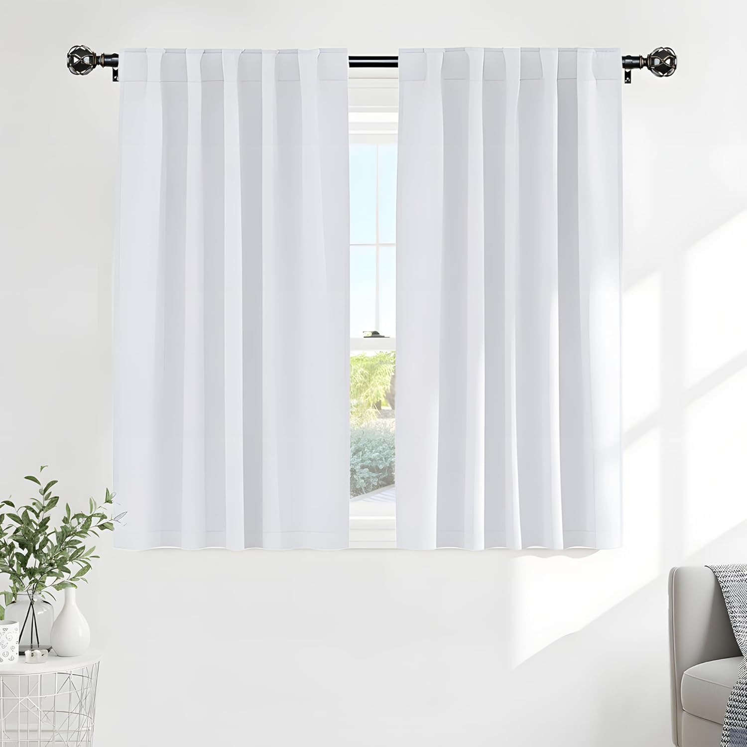 Ponydance PONY DANCE Bedroom Window Curtains - Home Decor Thermal Curtain Panels Room Darkening Back Tab/Rod Pocket Window Covering Energy…