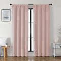 Gwine Valentine's Day Blush Pink Blackout Curtains for Bedroom 84 inches Long 2 Panels Set, Solid Noise Reducing Thermal Insulated…