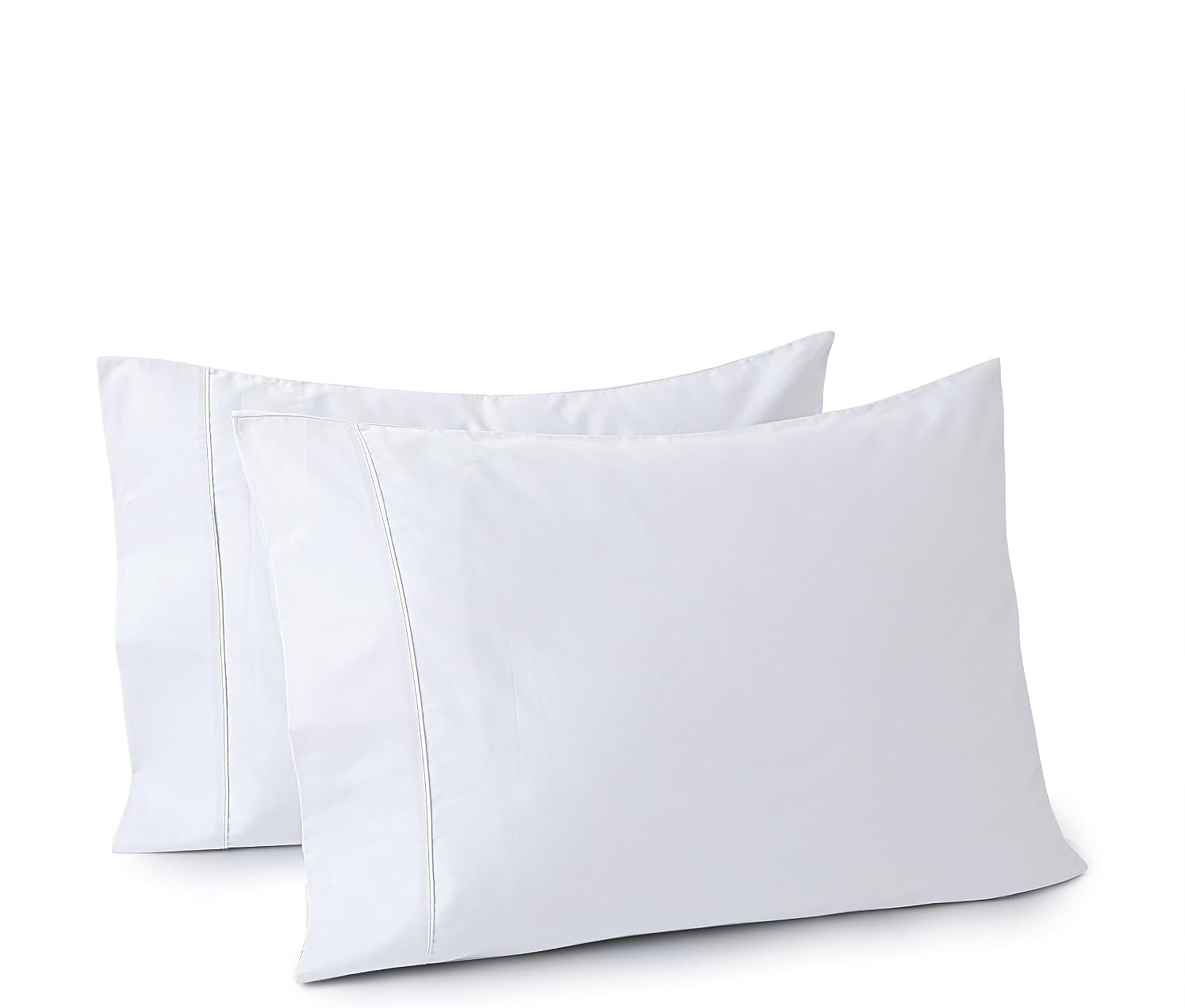 ShunjieHome 100% Egyptian Cotton Pillow Cases Set of 2, King Size 400 Thread Count Cooling Pillowcases, Soft and Breathable Pillow Covers wit…