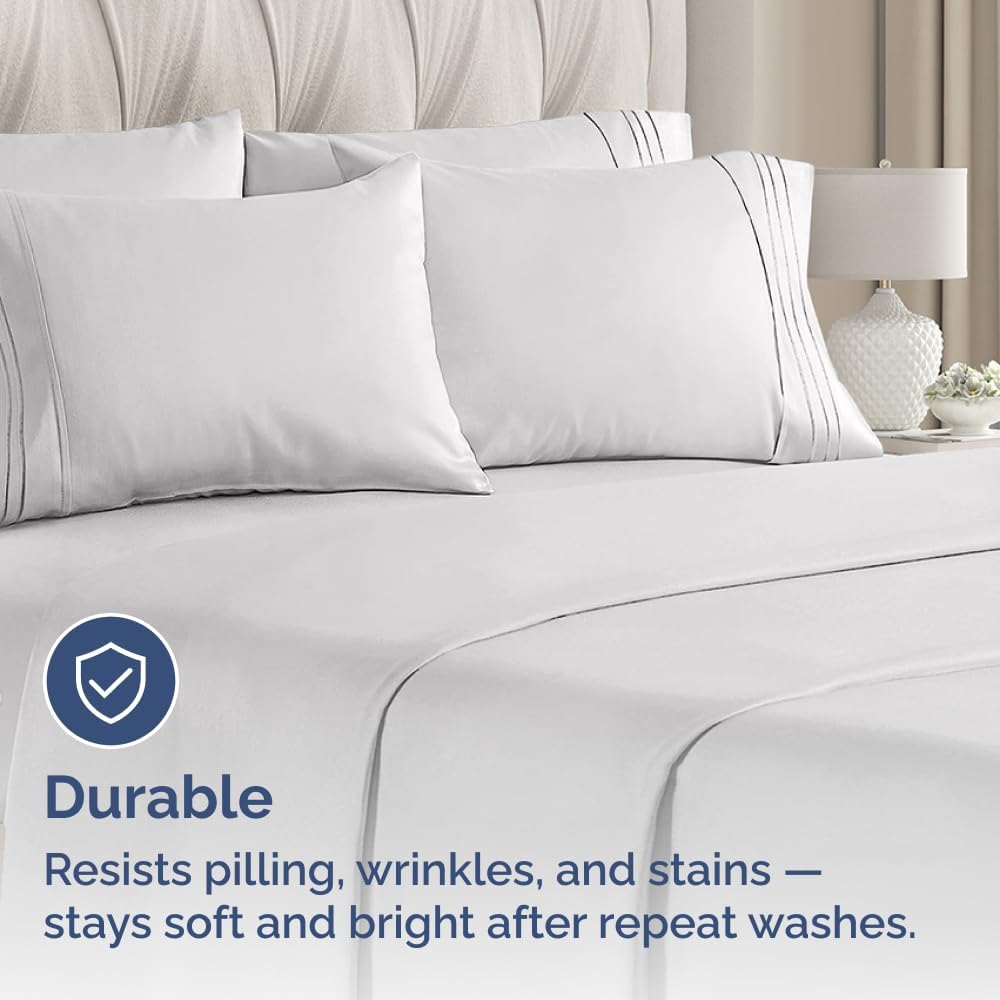 King Pillow Cases Set of 10 - Ultra Soft Hotel Quality Pillowcase Covers - Comfy, Cozy & Wrinkle Free - Shrink, Stain and Fade Resistant…