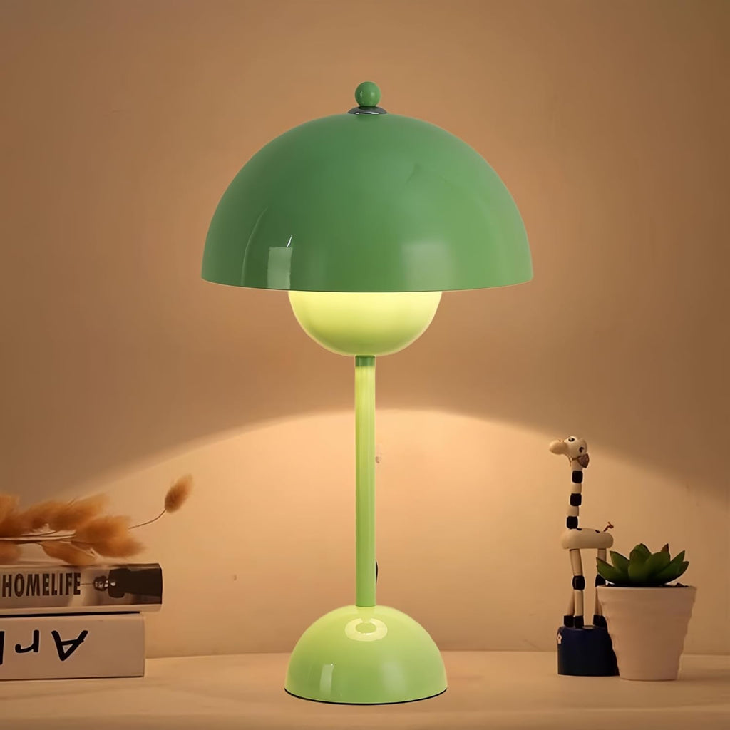 COSYLUX Modern Small Table Lamp for Bedroom, Cute Dome Shade Reflecting Light Reading Lamp for Living Room, Kid's Room, Study, Office…
