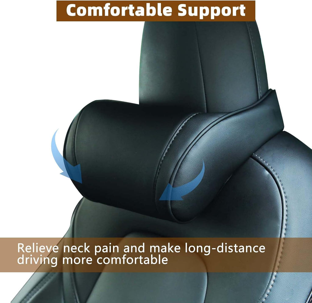 TOPABYTE Car Neck Pillow with Memory Foam Comfortable Ergonomic Design Seat Neck Support Headrest Softness Car Pillow Cushion for…