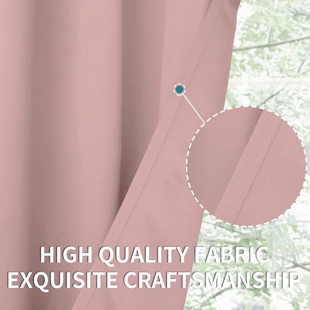 BGment Room Darkening Curtains 54 Inches Long - Grommet Thermal Insulated Drapes Window Treatment Curtains for Bedroom, 2 Panels, 38 x 54 I…