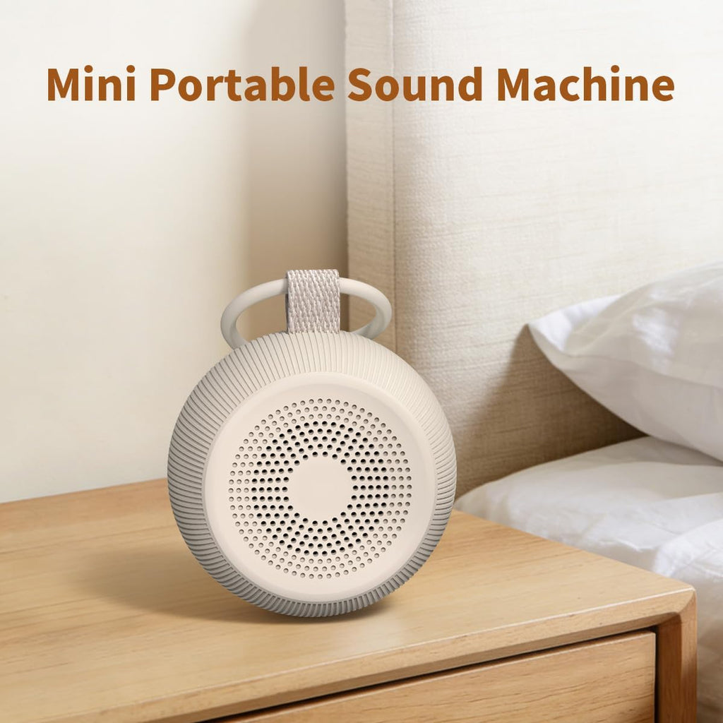 Portable Travel Sound Machine White Noise Machine 40h Battery Brown Noise Machine 30 Soothing Sounds & Hushing Sound for Baby 4 Timers…
