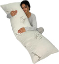RelaxHomeLife Ultra-Luxury Full Size Body Pillow All USA Shredded Memory Foam & Cool-Vent Viscose of Bamboo Cover | Long Cuddle Size for Pr…