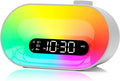 Apuzom White Noise Sound Machine & Sunrise Alarm Clock, 30 Sleep Sounds, 14 Night Lights, 0-100% Dimmer, Dual Alarm, Sleep Timer, Dimmable…