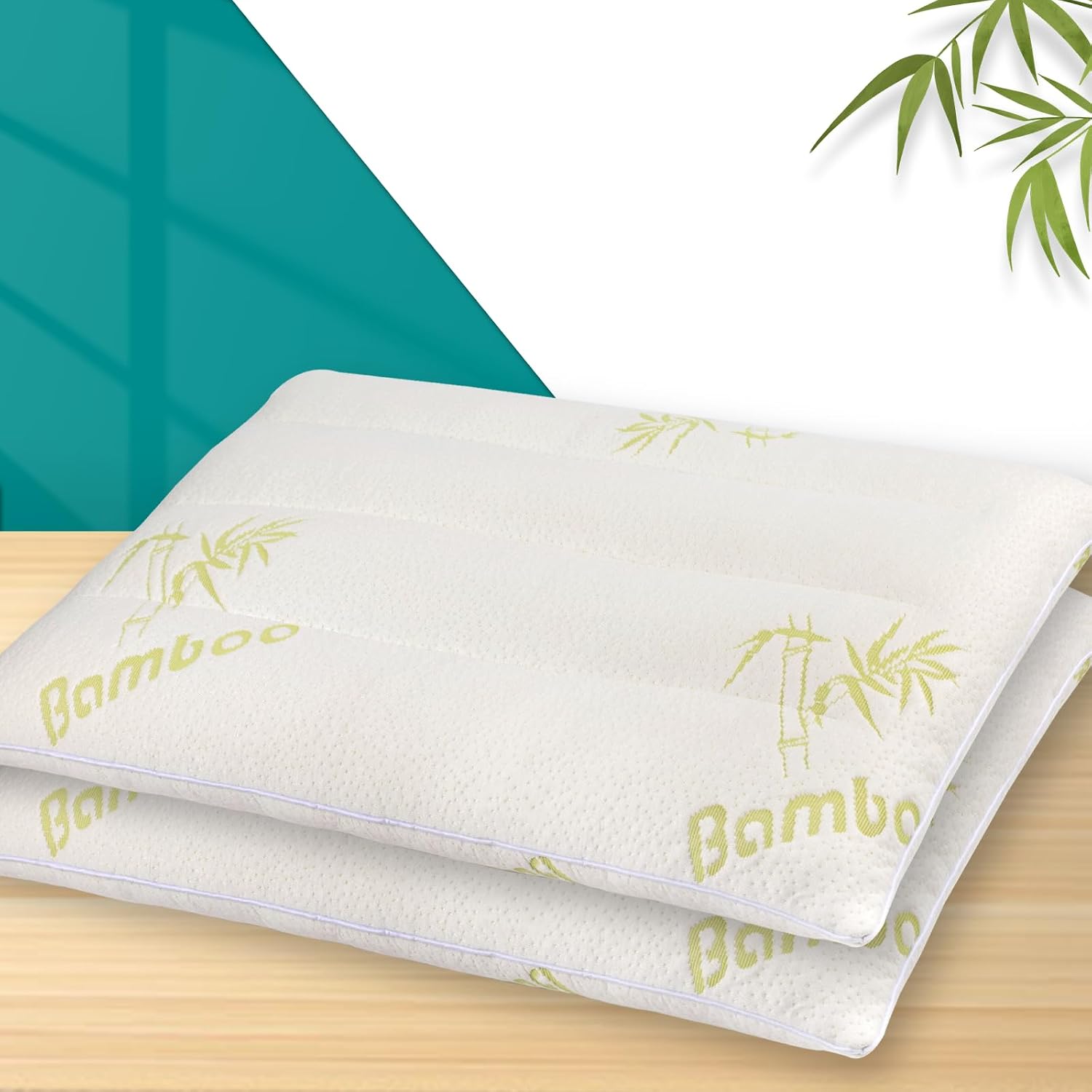 MINUPWELLHome MINUPWELL 2 Packs Ultra Thin Pillows, Flat Pillows for Sleeping Thin, 7D High Support 2.5 inch Height Bed Pillows for St…
