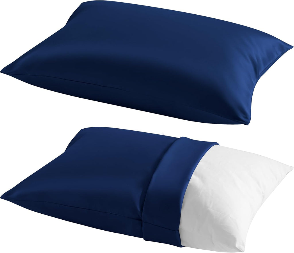 Ntbay 2 Pack Pillows with Egyptian Cotton Pillowcases, Soft Cotton Down Alternative 13x18 Envelope Pillows for Sleeping in Crib Bed - Machi…