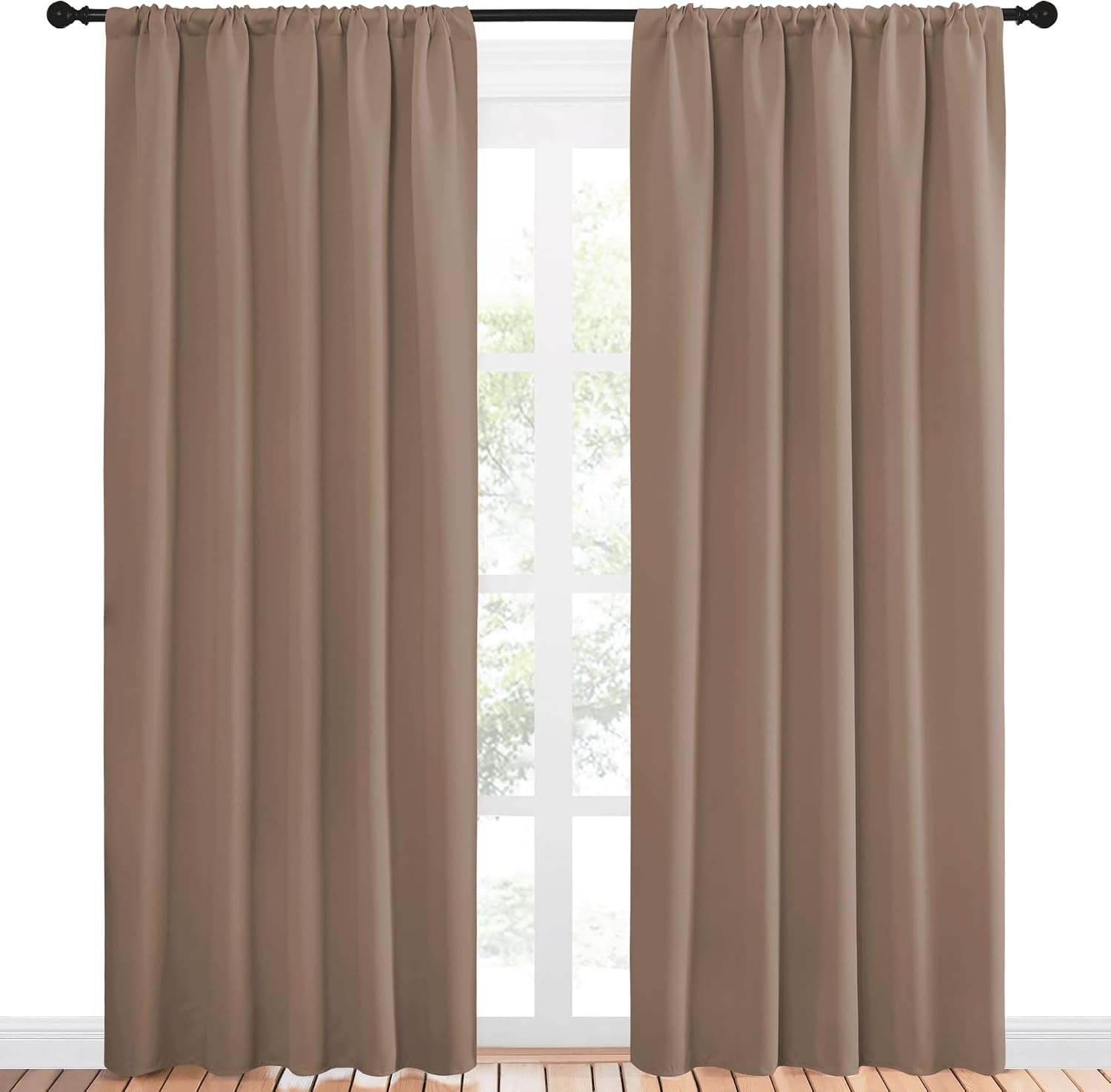 NICETOWN Room Darkening Curtains for Bedroom - Home Decoration Privacy Protection Thermal Insulated Solid Drapes/Draperies for Sliding…