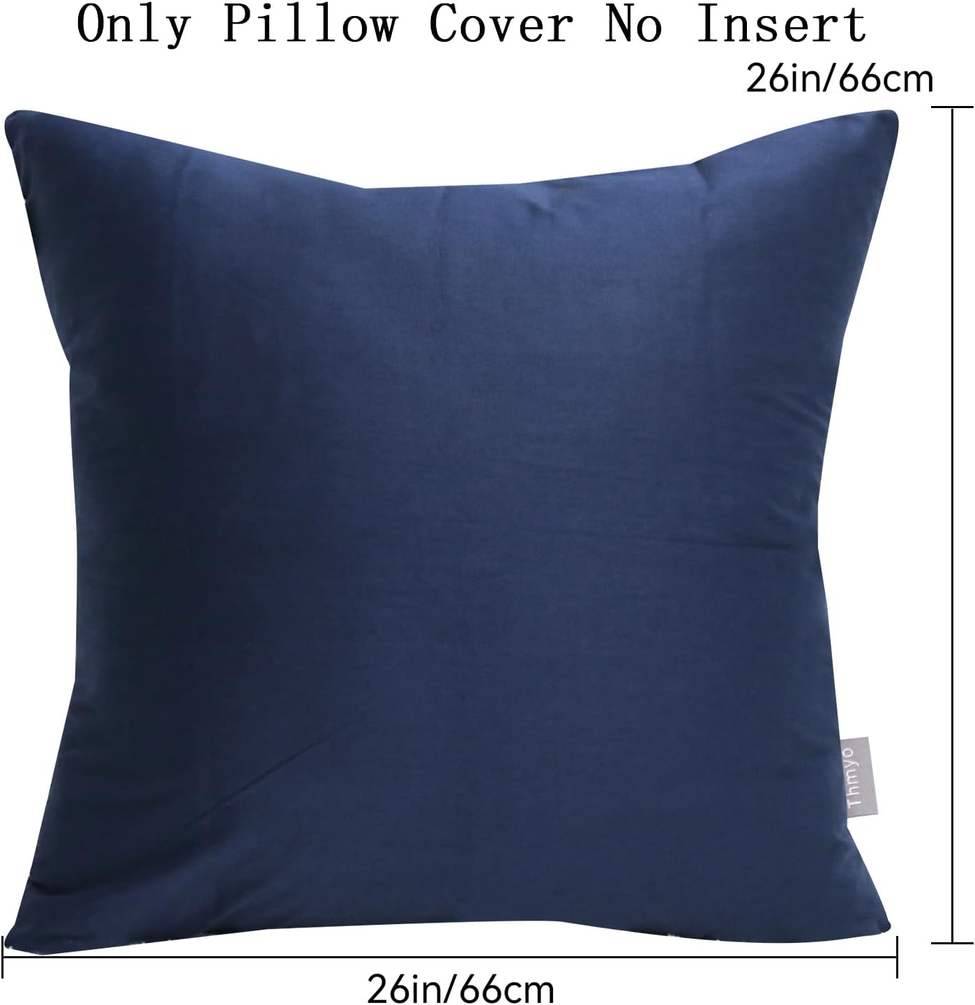 Thmyo 4-Pack 100% Cotton Comfortable Solid Decorative Throw Pillow Case Square Cushion Cover Pillowcase Sublimation Blank Pillow Covers Chr…