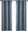 Yakamok 72 Inch Length Blackout Curtains for Bedroom, Room Darkening Thermal Insulated Solid Grommet Panels for Living Room(42Wx72L…