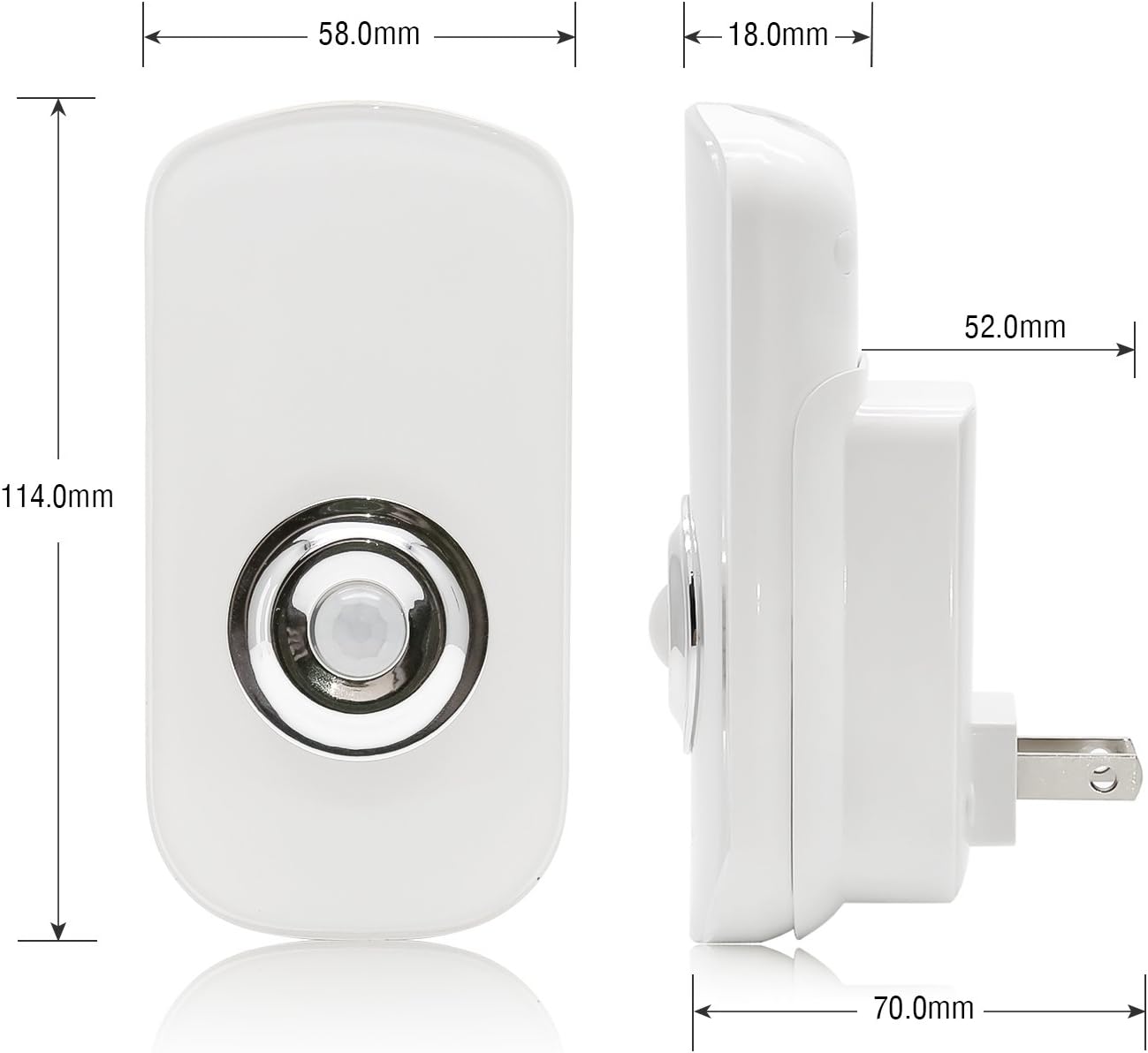 Sensky 3-in-1 Motion Sensor Night Light Plug in, Rechargeable Flashlight, Emergency Night Light for Bedroom, Bathroom, Living Room…