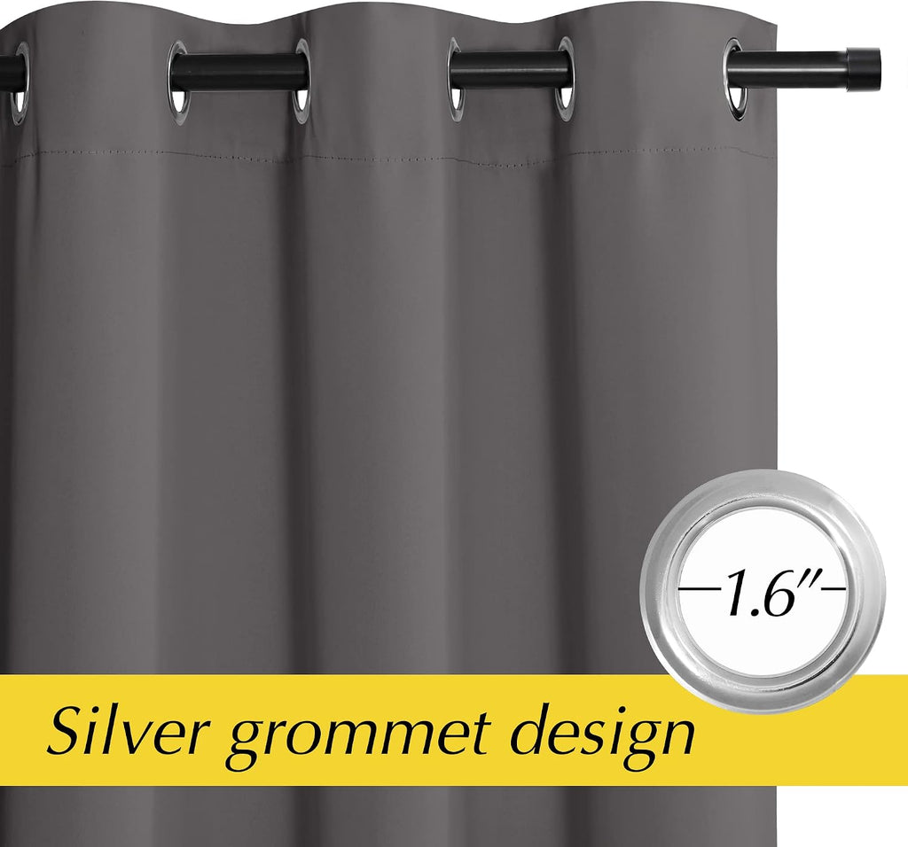 Nicetown Doorway Curtain - Grommet Closet Curtain for Door Window, Solid Front Door Curtain Room Darkening Thermal Insulated Temporary Wind…