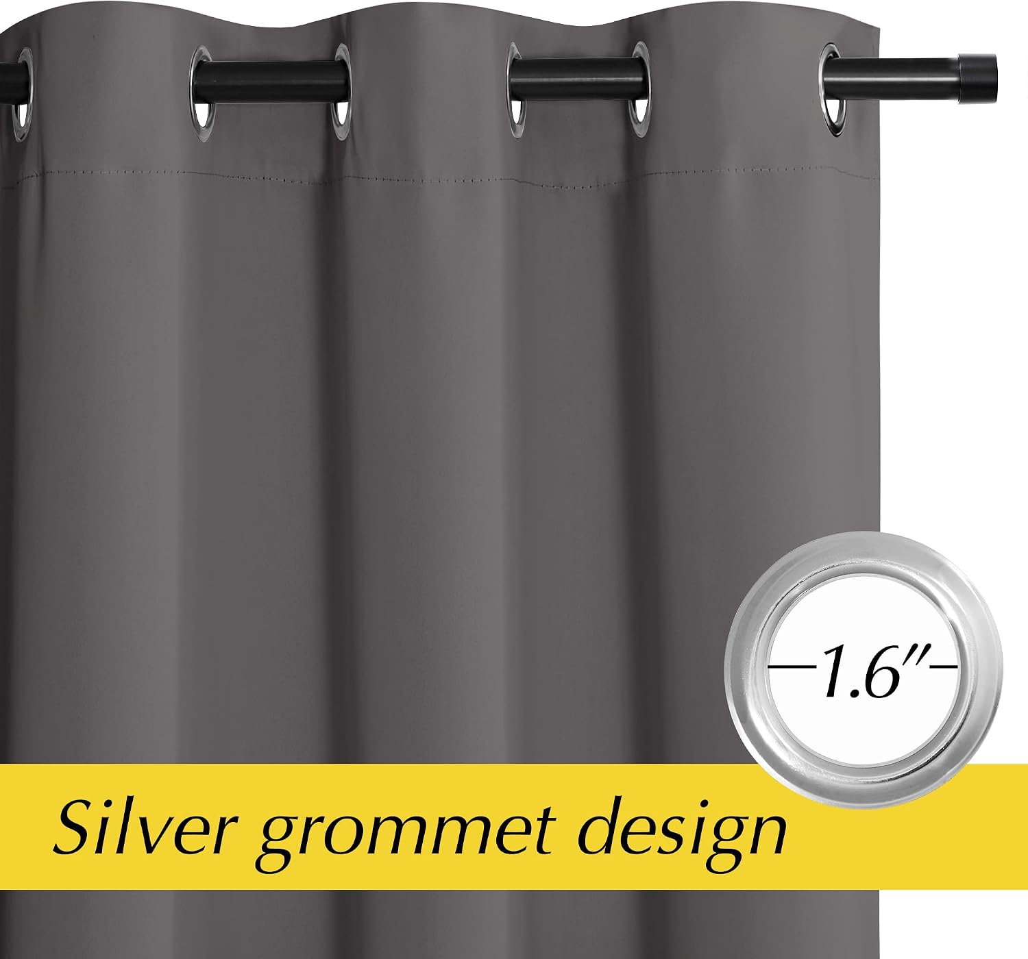Nicetown Doorway Curtain - Grommet Closet Curtain for Door Window, Solid Front Door Curtain Room Darkening Thermal Insulated Temporary Wind…