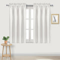 DWCN Blackout Curtains Thermal Insulated, Energy Saving & Noise Reducing Bedroom and Living Room Curtains, Ivory, W 38x L 54 Inch, Set of…