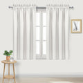 DWCN Blackout Curtains Thermal Insulated, Energy Saving & Noise Reducing Bedroom and Living Room Curtains, Ivory, W 42x L 45 Inch, Set of…
