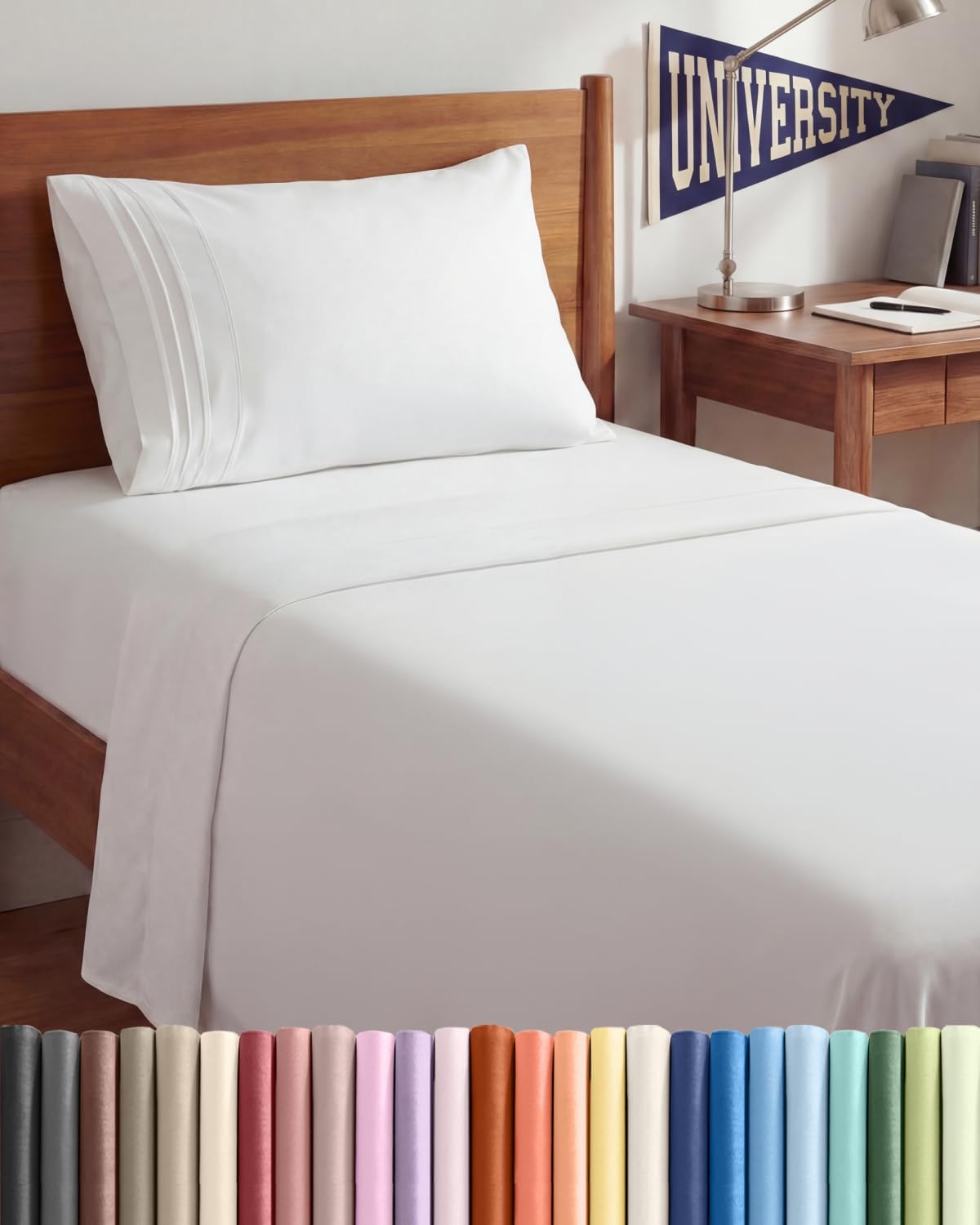 Twin XL Size 3 Piece Sheet Set - Comfy Breathable & Cooling Sheets - Hotel Luxury Bed Sheets for Women & Men - Deep Pockets, Easy-Fit…