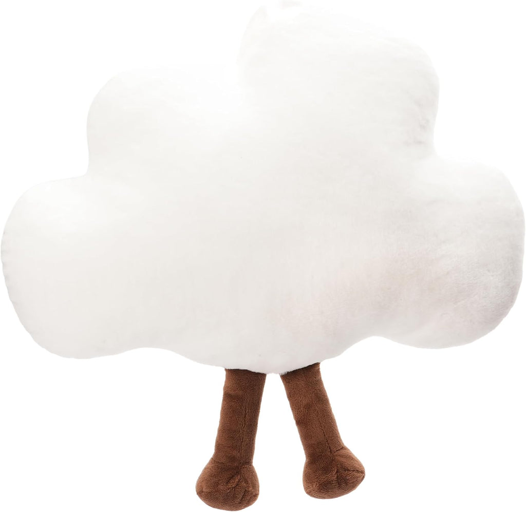 WEIGEDU Cloud Stuffed Animal Plush Toy Cute White Sky Pillow with Legs Soft Weather Theme Gift for Kids Baby Nursery Decor 12 Inch