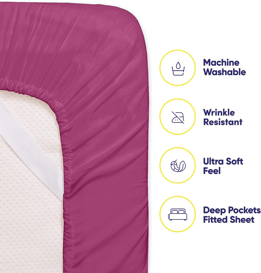 King Size Bed Sheets - 6 Piece 1500 Supreme Collection Fine Brushed Microfiber Deep Pocket King Sheet Set Bedding - 2 Extra Pillow Cases…