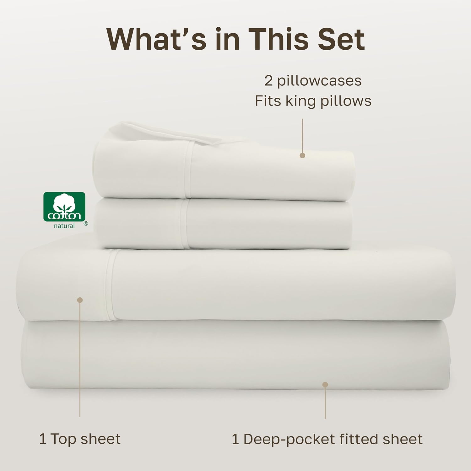 CaliforniaDesignDen California Design Den Soft 100% Cotton King Sheet Set, 400 Thread Count Good Housekeeping Award Winner, Silky Sateen We…