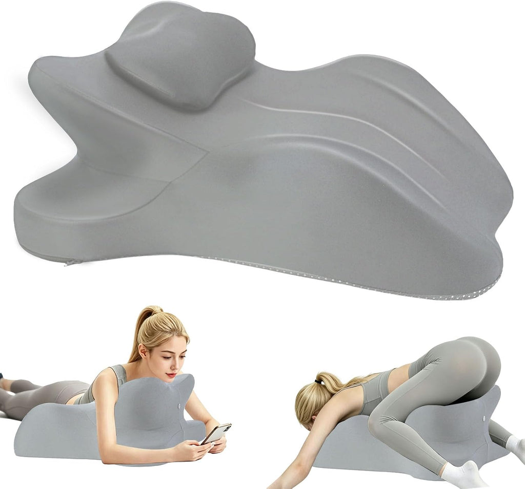 Oversized 27-Degree Couples Pillow - 5-in-1 Memory Foam Wedge for Neck Alignment, Zoned Support for Arm & Shoulder, Phone Reading, Leg…