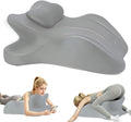 Oversized 27-Degree Couples Pillow - 5-in-1 Memory Foam Wedge for Neck Alignment, Zoned Support for Arm & Shoulder, Phone Reading, Leg…