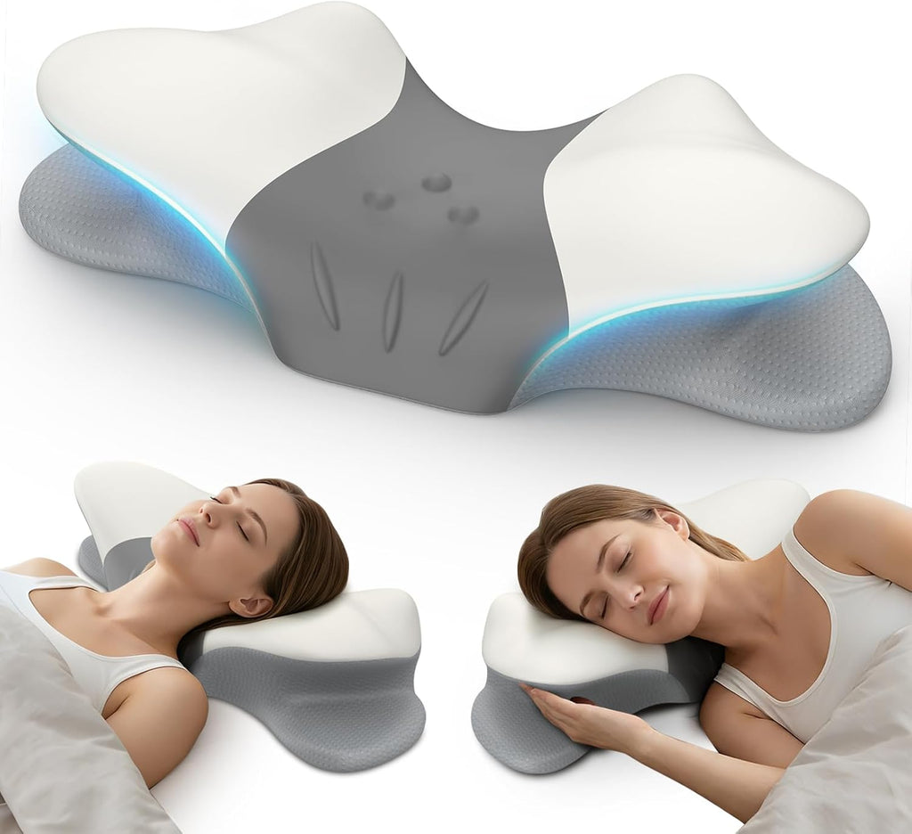 beslovo Cervical Neck Pillow for, Ergonomic Side Sleeper Pillow for Sleeping, Orthopedic Neck Support Contour Memory Foam Pillow for Side…