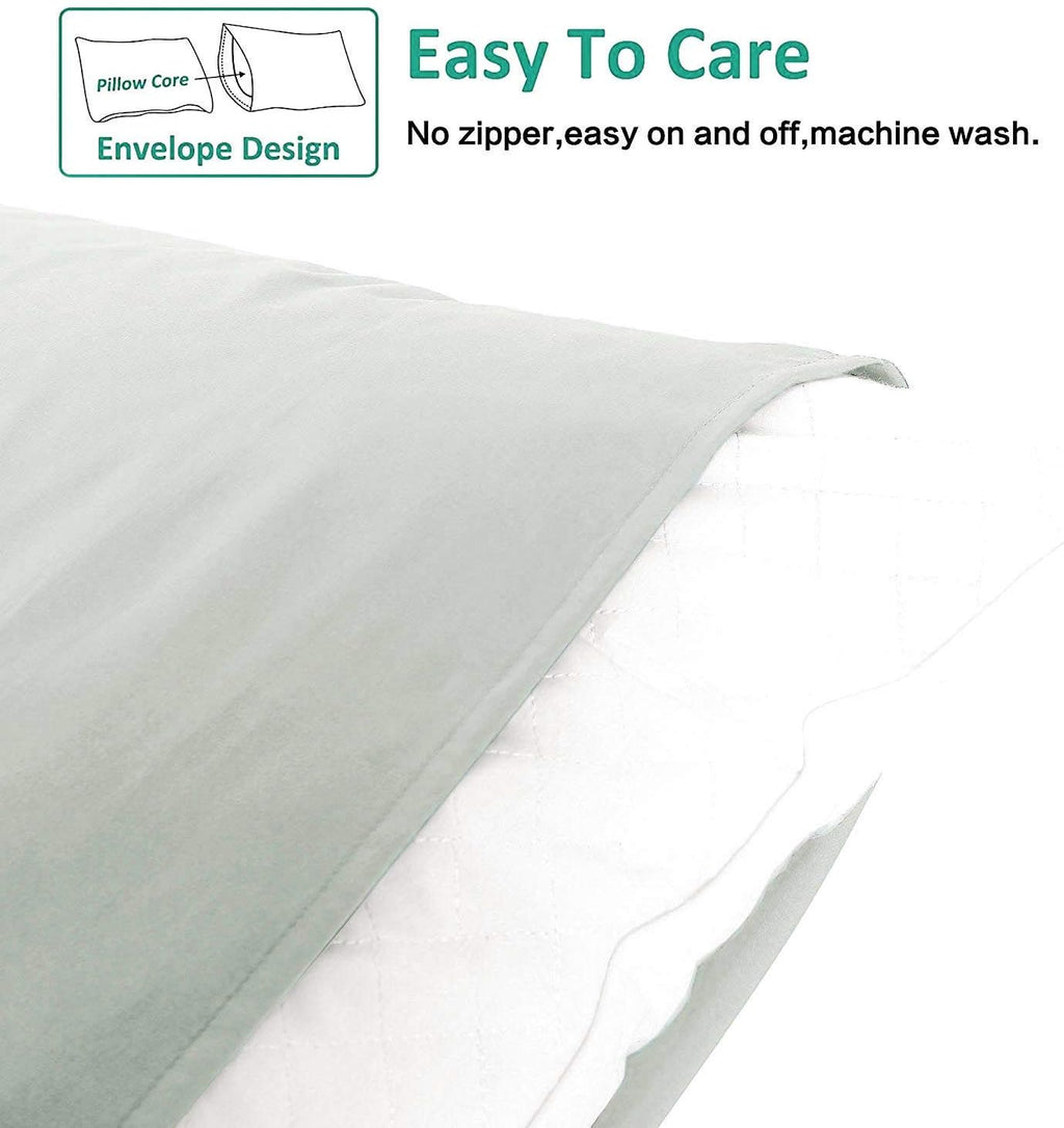 Ntbay Body Pillowcase - Brushed Microfiber 20x54 Pillowcase - Soft, Wrinkle-Free, Fade-Resistant, Stain-Resistant, Light Grey Body Pillow C…