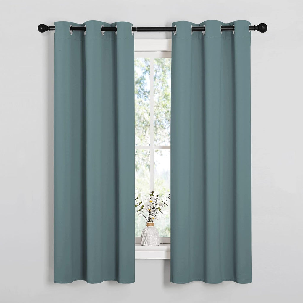 NICETOWN Modern Blackout Curtains Noise Reducing, Thermal Insulated and Privacy Room Darkening Drape Panels for Boy's Guest Room Door…