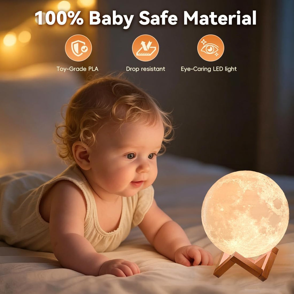 CPLA Night Light for Kids, Baby Light for Nursery, 128 Colors Changing & Stepless Dimming, Soft Silicone Remote Touch Night Lamp with…
