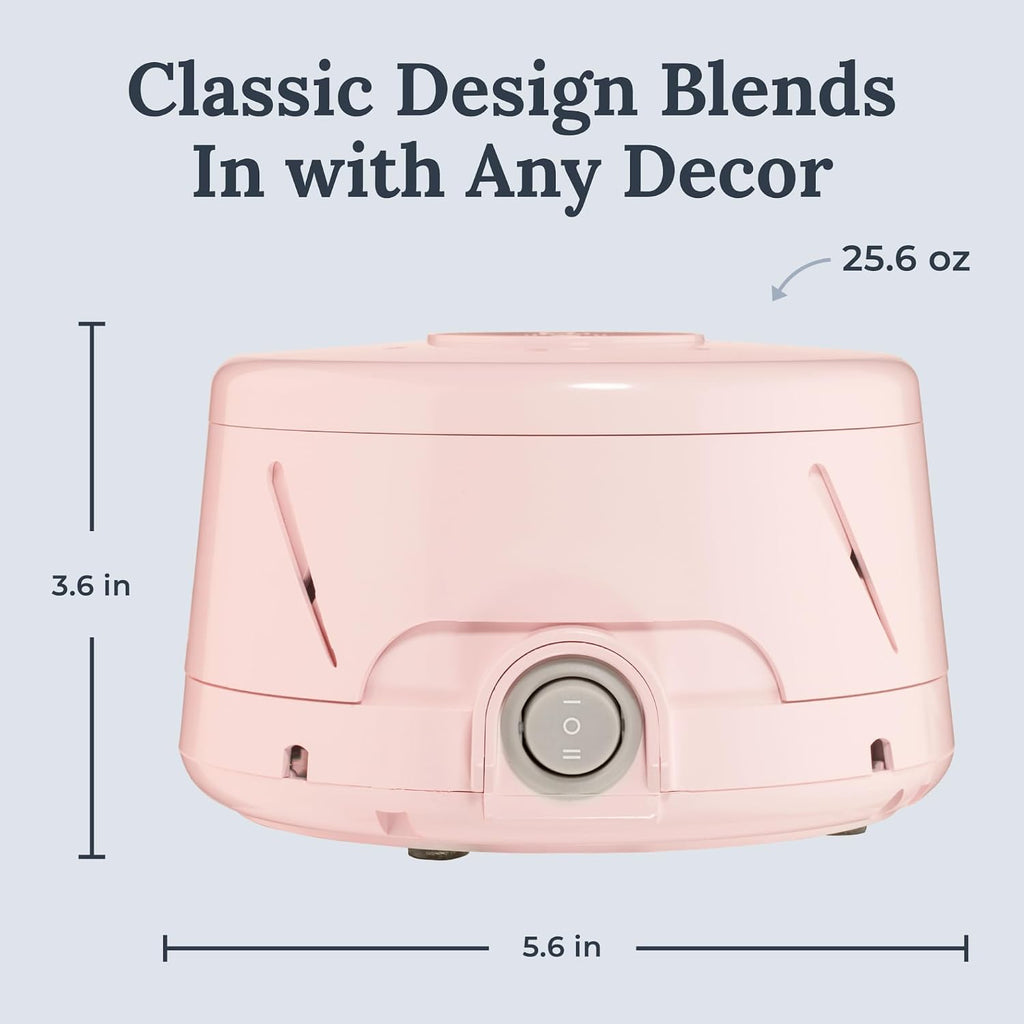 Yogasleep Dohm Classic (Pink) The Original White Noise Machine, Soothing Natural Sound from A Real Fan, Noise Cancelling for Office Privacy…