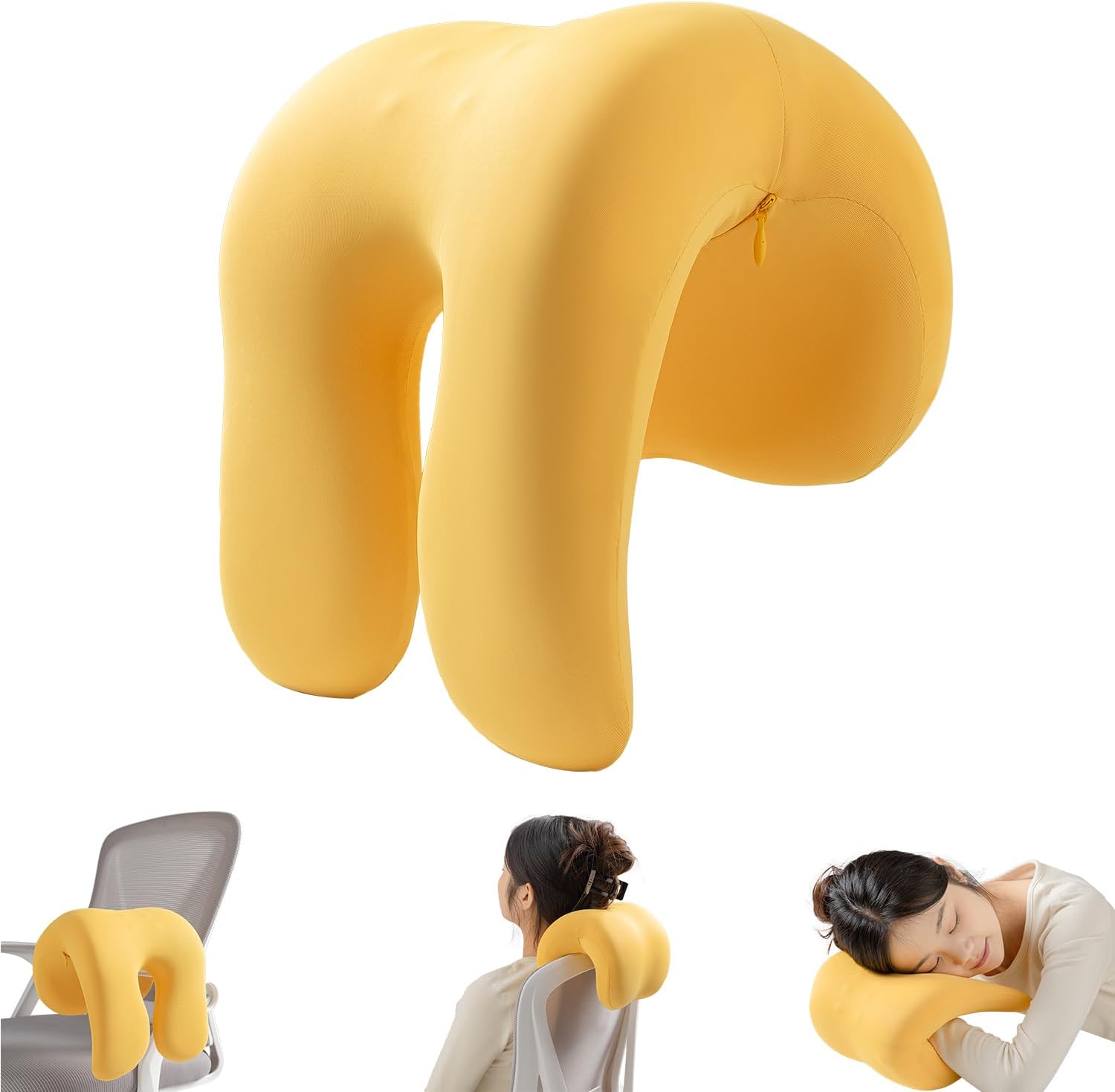 SheRest Office Chair Neck Pillow, Memory Foam Ergonomic Nap Pillow Office Chair Headrest Accessory, Neck Support Pillow Ideal for Office…