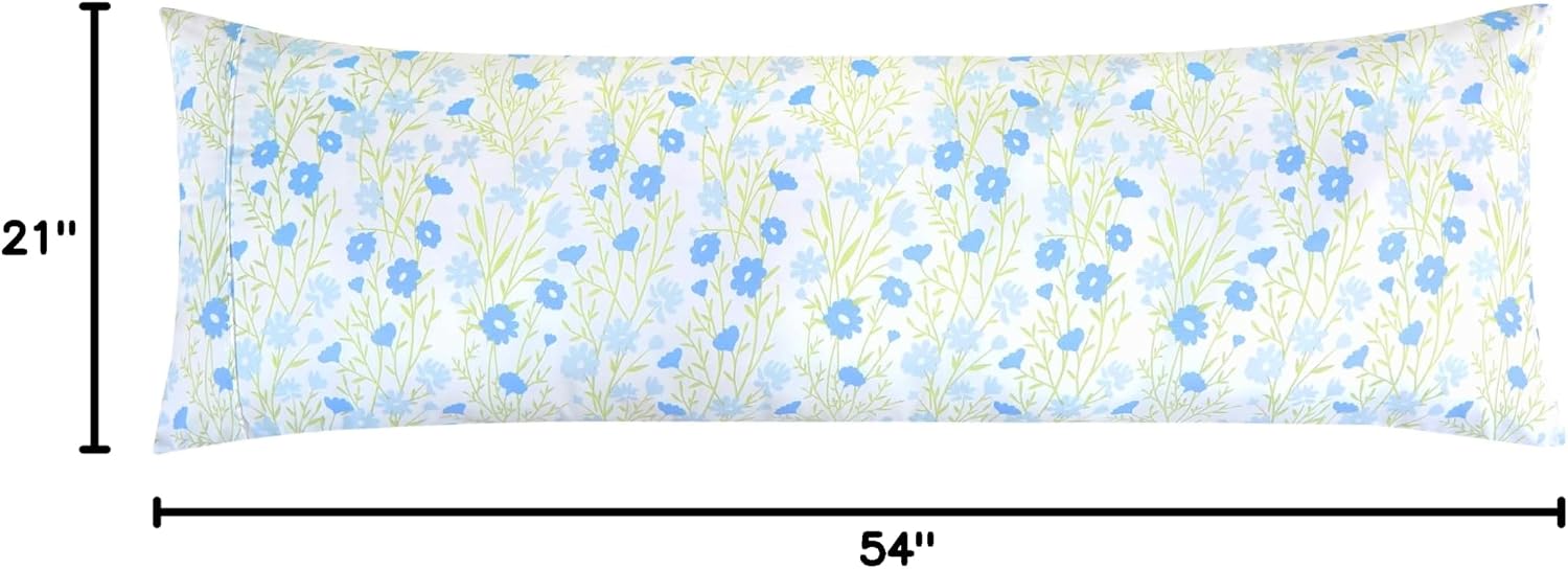 Elegantcomfort Elegant Comfort Ultra Soft 1-Piece Set Floral Print Pillowcases - 1500 Hotel Quality Microfiber, Soft and Smooth Hidden Zipp…