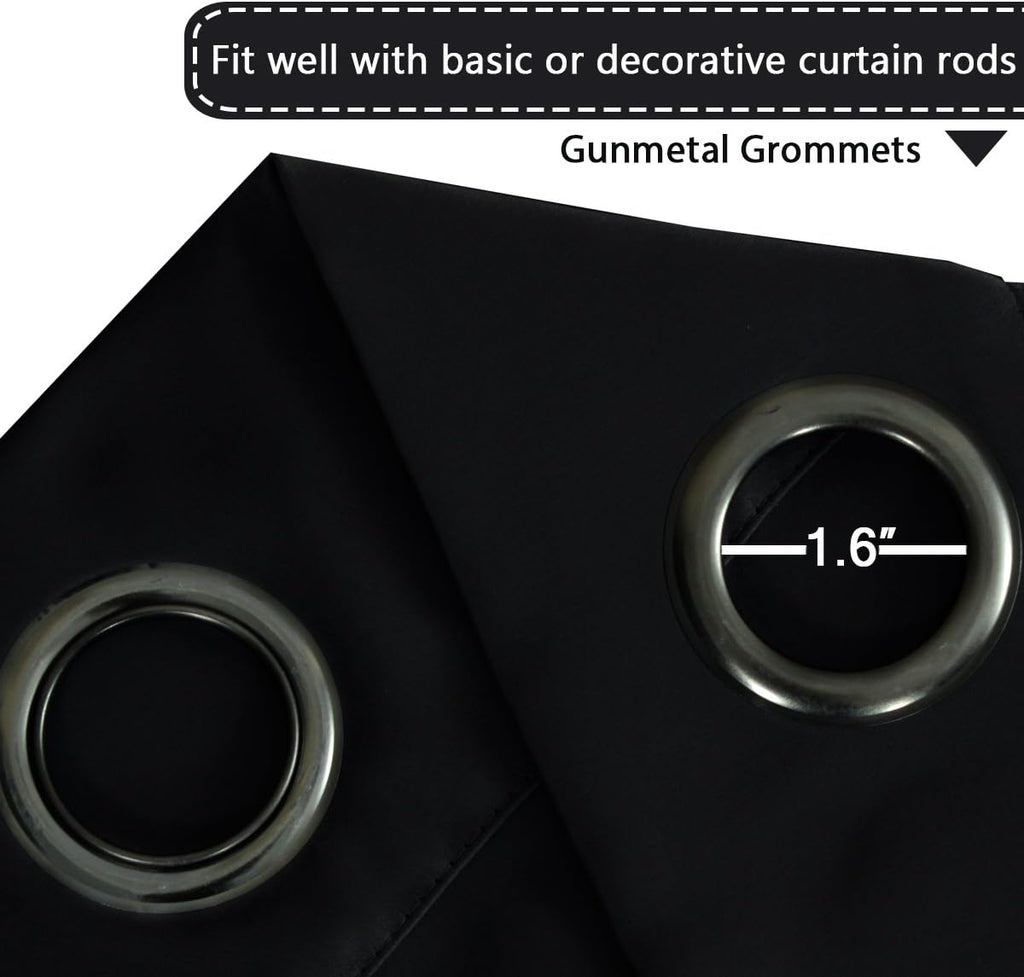 H.VERSAILTEX Blackout Patio Curtains 100 x 96 Inches for Sliding Door Extral Wide Blackout Curtain Panels Thermal Insulated Roo…