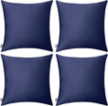 Thmyo 4-Pack 100% Cotton Comfortable Solid Decorative Throw Pillow Case Square Cushion Cover Pillowcase Sublimation Blank Pillow Covers Hal…