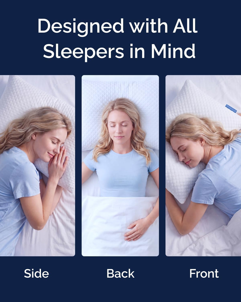 CGKUnlimited Cooling Pillow King Size Pack of 1 - Breathable Cooling Bed Pillows for Hot Sleepers - Adjustable Shredded Memory Foam - Soft…